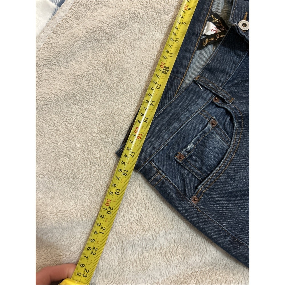 Lucky Brand Jeans 181 Relaxed Straight 36x29 Short Inseam Dark Blue Wash - Picture 7 of 13